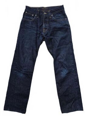 Nudie Jeans Average Joe Dry Heavy Straight Leg Jeans 29x27 Unisex Rehemmed